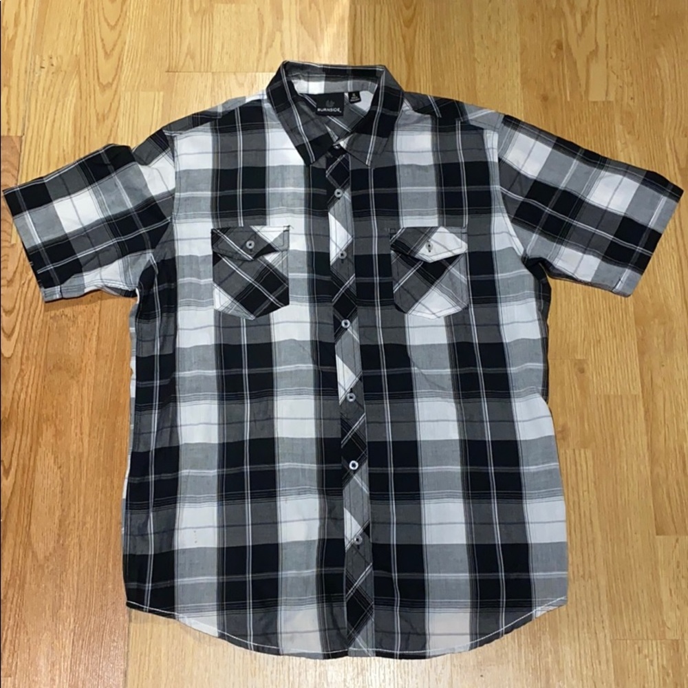 Burnside short sleeve plaid shirt